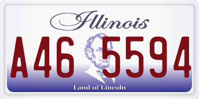 IL license plate A465594