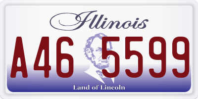 IL license plate A465599