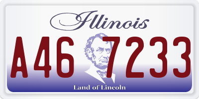 IL license plate A467233