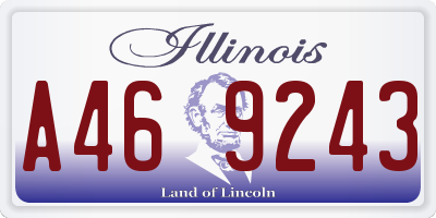 IL license plate A469243