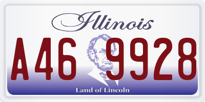 IL license plate A469928
