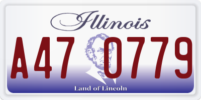 IL license plate A470779