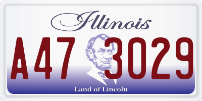 IL license plate A473029