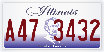 IL license plate A473432