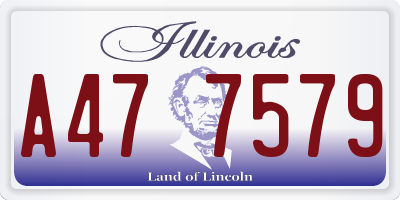 IL license plate A477579