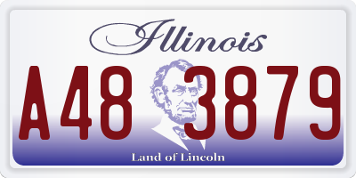 IL license plate A483879