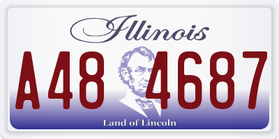 IL license plate A484687