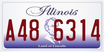 IL license plate A486314