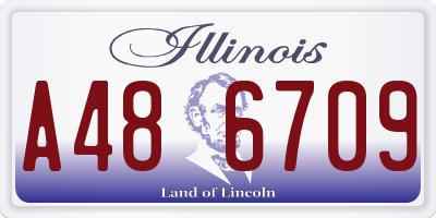 IL license plate A486709
