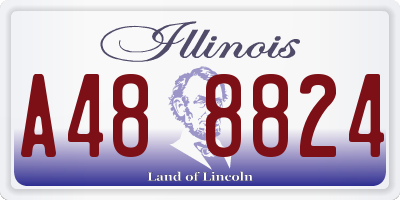 IL license plate A488824