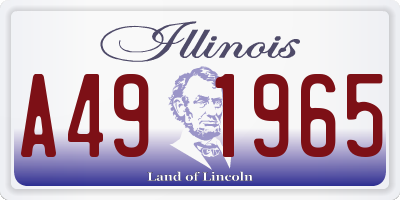 IL license plate A491965