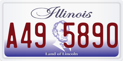 IL license plate A495890