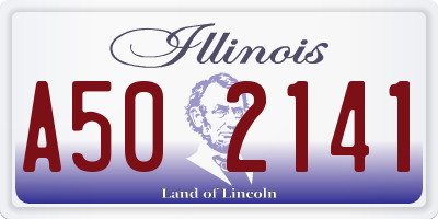 IL license plate A502141