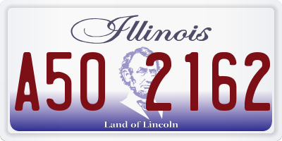 IL license plate A502162