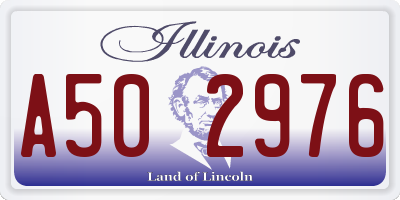 IL license plate A502976