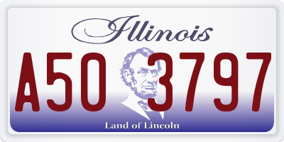 IL license plate A503797