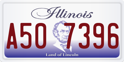 IL license plate A507396