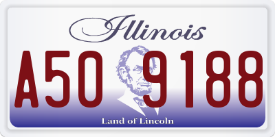 IL license plate A509188