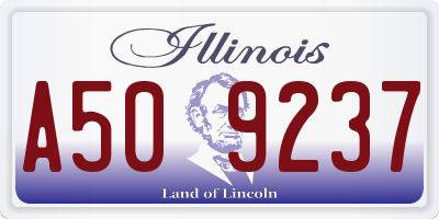 IL license plate A509237