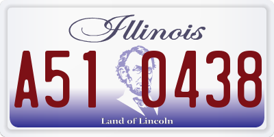 IL license plate A510438