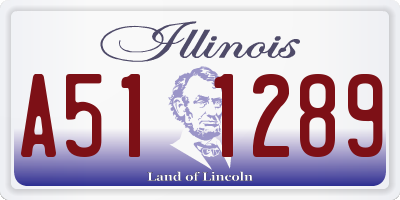 IL license plate A511289