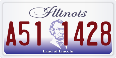 IL license plate A511428