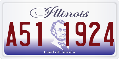 IL license plate A511924