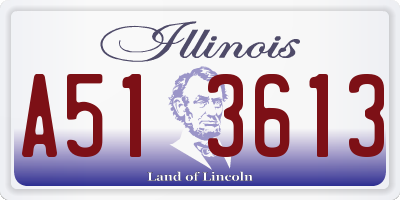 IL license plate A513613