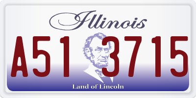 IL license plate A513715