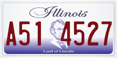 IL license plate A514527