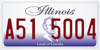 IL license plate A515004