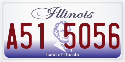 IL license plate A515056