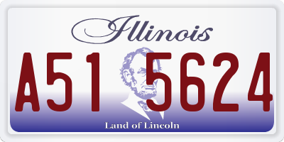 IL license plate A515624