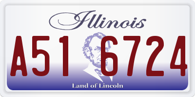 IL license plate A516724