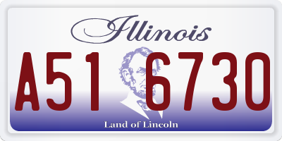 IL license plate A516730