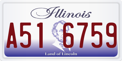 IL license plate A516759