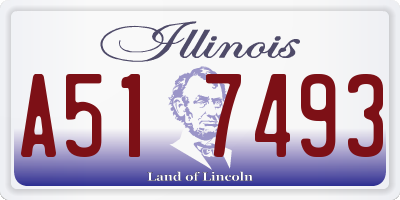 IL license plate A517493