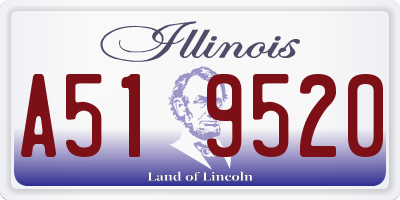 IL license plate A519520