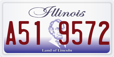 IL license plate A519572