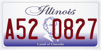 IL license plate A520827