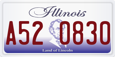 IL license plate A520830