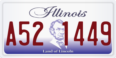 IL license plate A521449