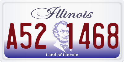 IL license plate A521468