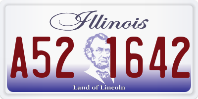 IL license plate A521642
