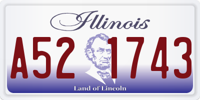 IL license plate A521743