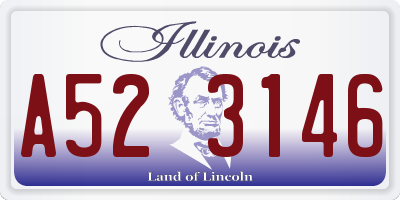 IL license plate A523146