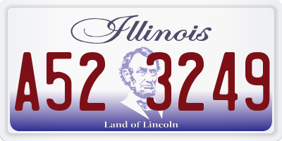IL license plate A523249