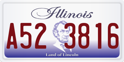 IL license plate A523816