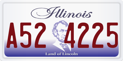 IL license plate A524225