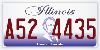 IL license plate A524435